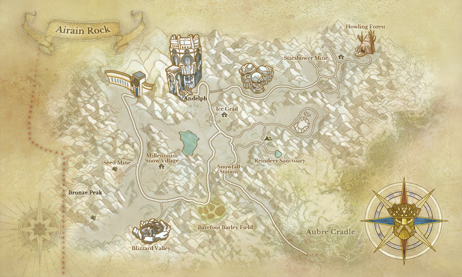 Airain Rock map
