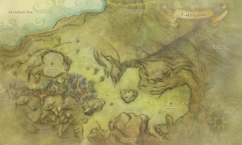 Calmlands map
