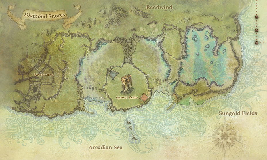 Diamond Shores map