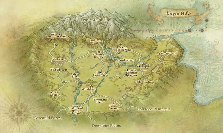 Lilyut Hills map