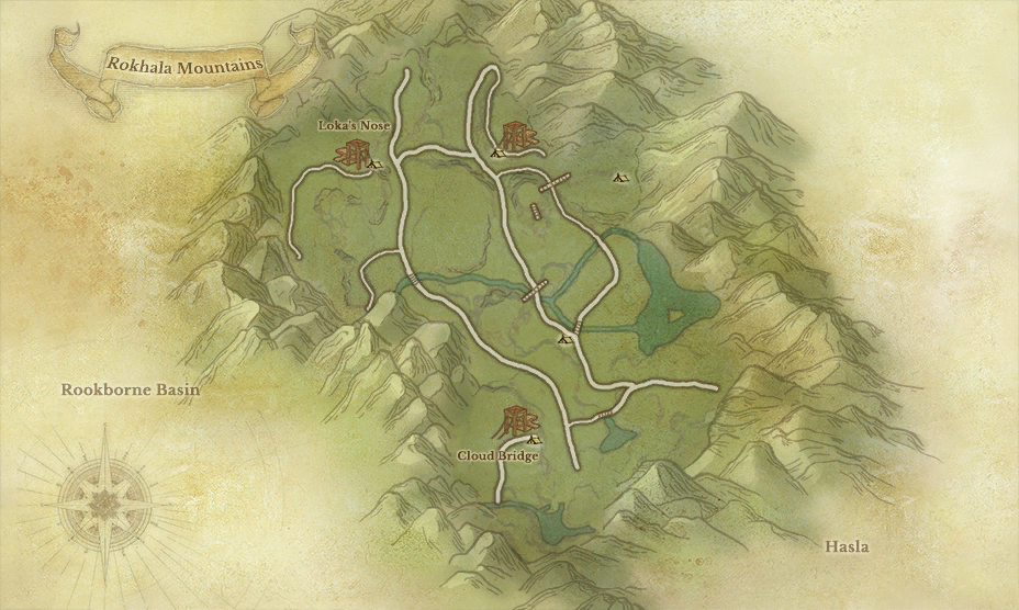 Rokhala Mountains map