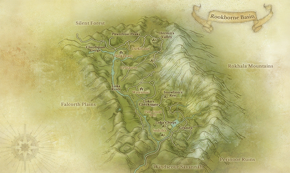 Rookborne Basin map