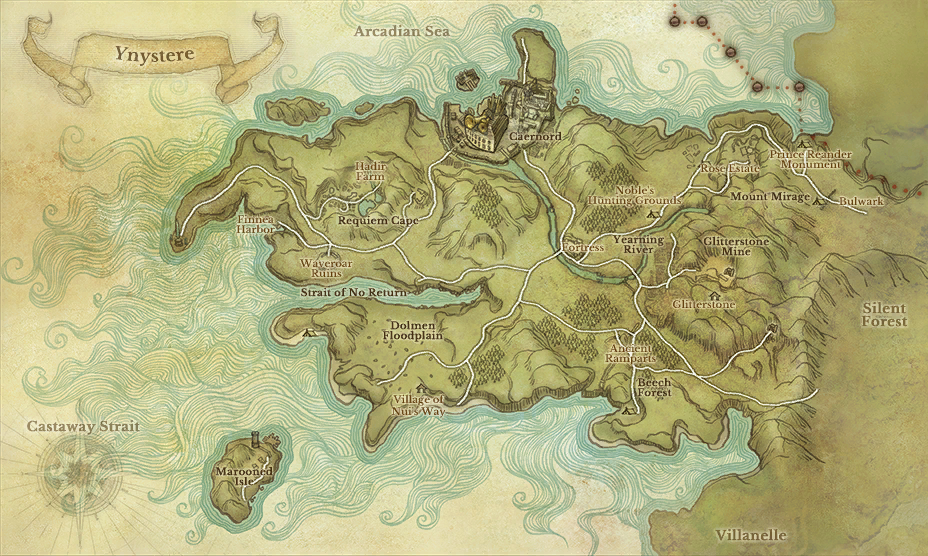 Ynystere map